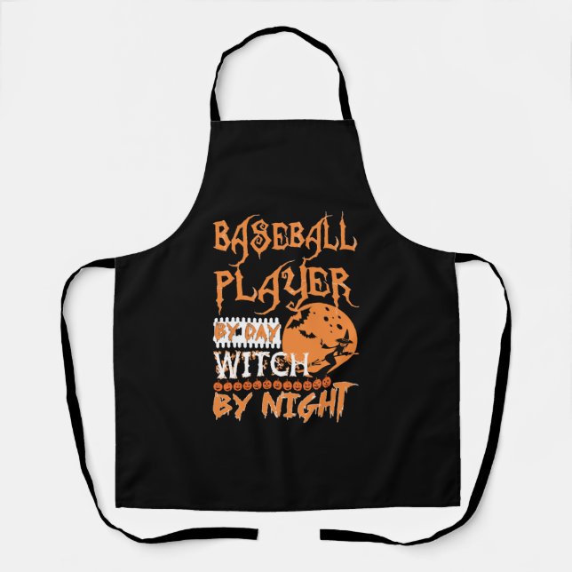 Tablier Joueur De Baseball Par Sorcière De Jour Par Hallow (Recto)