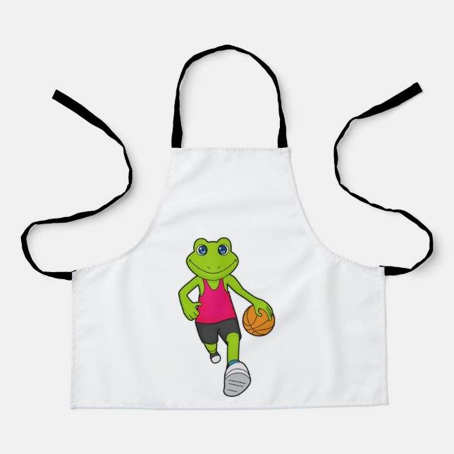 Tablier Joueur de basket-ball de grenouille (Recto)