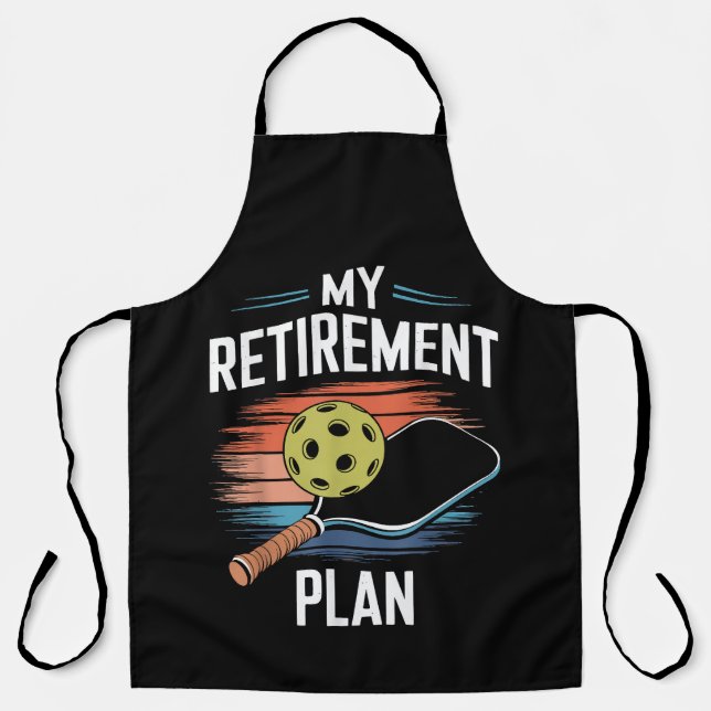 Tablier Joueur de pickleball Mon plan de retraite (Recto)