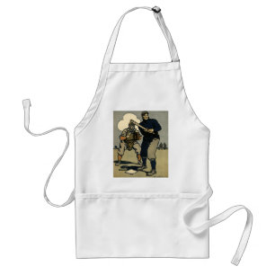 Tablier Joueurs de baseball sportifs vintage, art stylisé