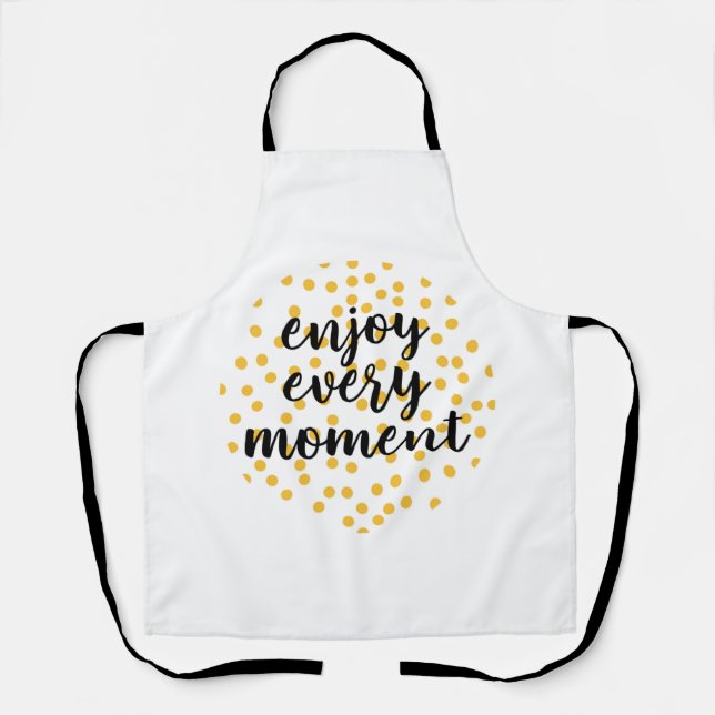 Tablier Joueuse, mignonne, design simple de Enjoy Every Mo (Recto)