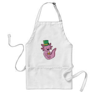 Tablier Jour de la Saint-Patrick Axolotl - Amateur de bièr