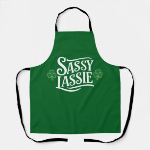 Tablier Jour de la Saint Patrick Sassy Lassie Funny Irish 