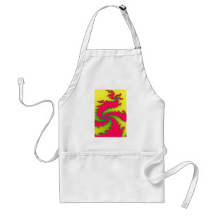 Tablier Jour de l'an chinois dragon Cuisine fractale tabli