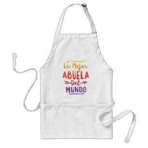 Tablier Jour de mères de Mejor Abuela Del Mundo Grandma d