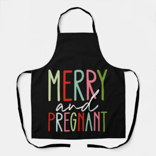 Tablier Joyeuse et enceinte Noël Maman Grossesse