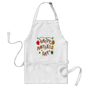 Tablier Joyeuse fête des mères colorées