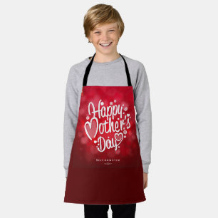 Tablier Joyeuse Fête des Mères Typographie-23534