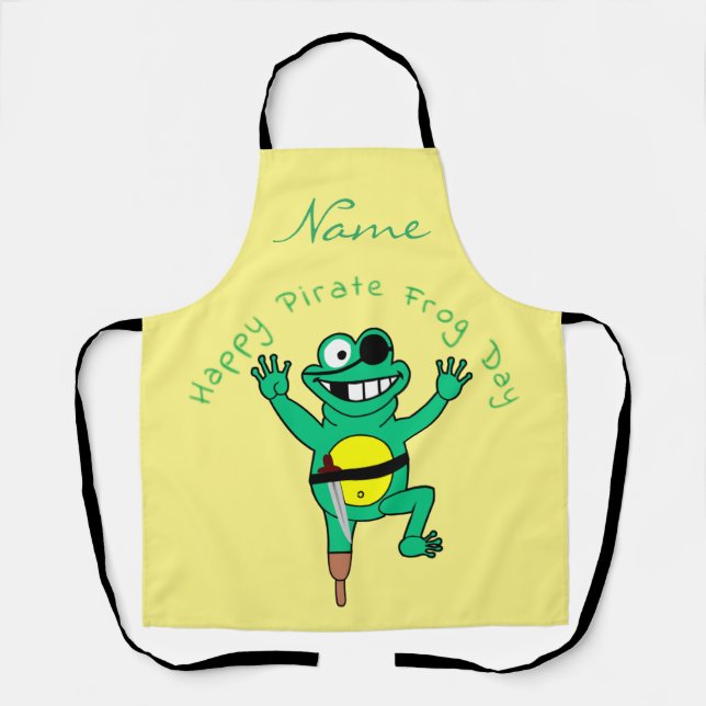 Tablier Joyeuse grenouille pirate Jour Thunder_Cove (Recto)