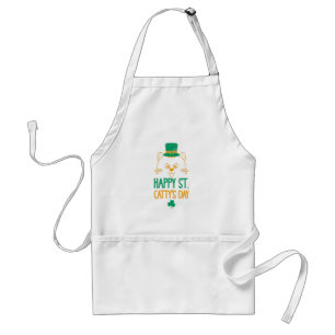 Tablier Joyeuse Saint-Catty's Day - Cute Cat Leprechaun