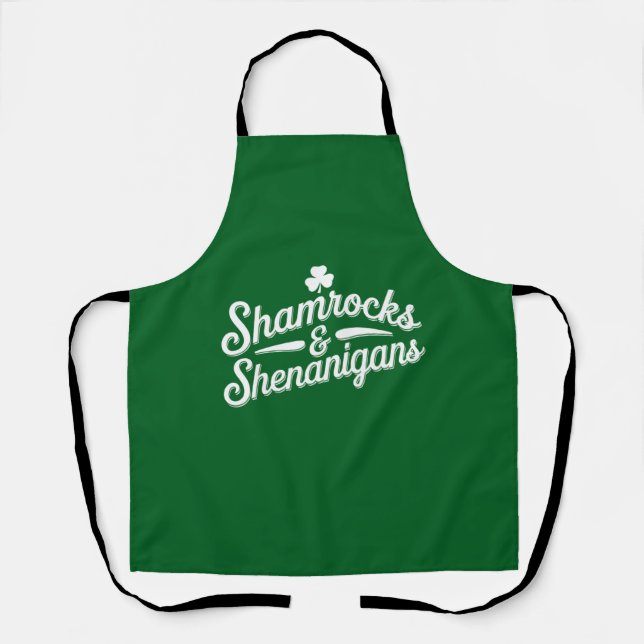 Tablier Joyeuse Saint-Patrick Chance Shamrock & Shenanigan (Recto)