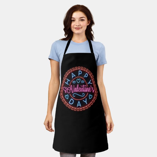 Tablier Joyeuse Saint-Valentin Cercle Design-67128 (Porté)