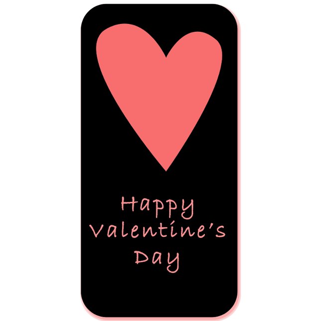 Tablier Joyeuse Saint-Valentin | Motif Cœur Rose (Créateur téléchargé)