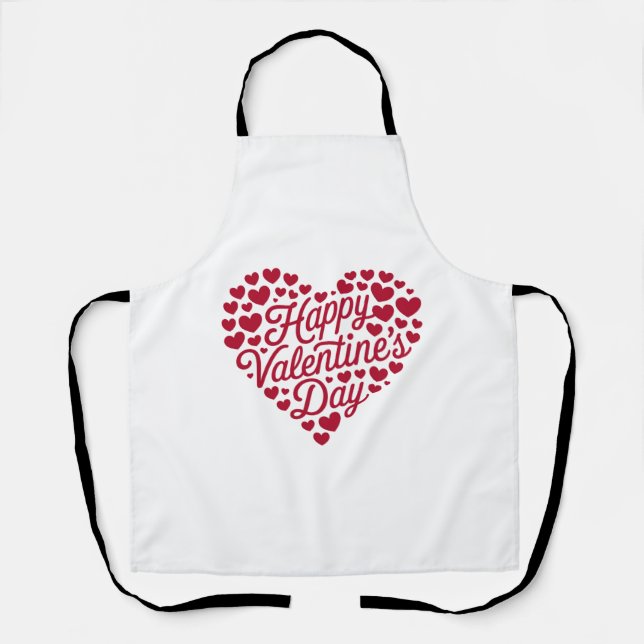 Tablier Joyeuse Saint-Valentin Saint-Valentin Amour Coeur (Recto)