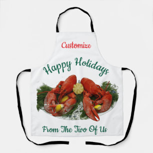 Tablier Joyeuses fêtes Dîner de homard Thunder_Cove
