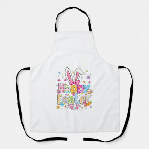 Tablier Joyeuses Pâques 2026 Mignon Lapin Jour de Pâques F