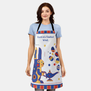 Tablier Joyeuses Pâques Mignonnes Personnalisez votre text