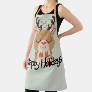 Tablier Joyeuses vacances Rudolph