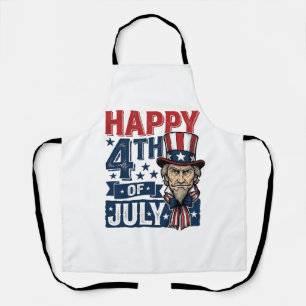 Tablier Joyeux 4 juillet vintage oncle patriotique chemise