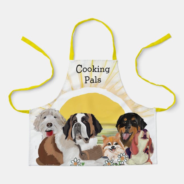 Tablier Joyeux Anniversaire Chien Pals Apron (Recto)
