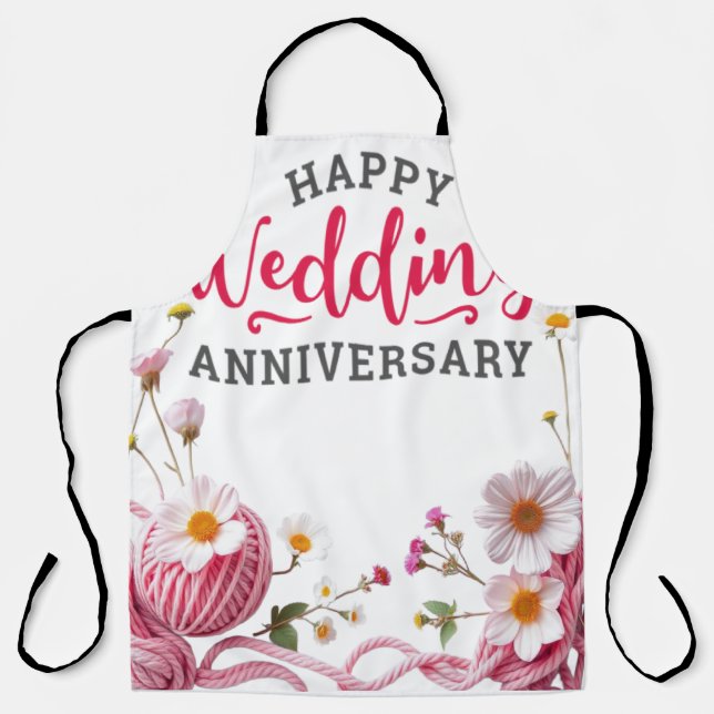 Tablier Joyeux anniversaire de mariage  (Recto)