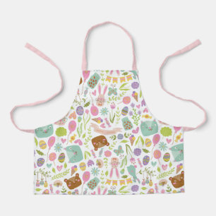 Tablier Joyeux Bunny de Pâques modèle floral