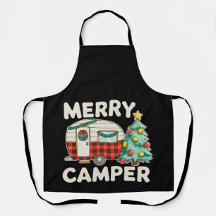 Tablier Joyeux Campeur Noël Vintage Décorations d'Arbre de