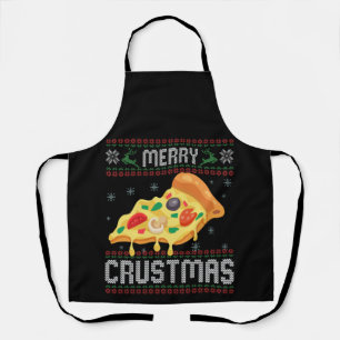 Tablier Joyeux Crustmas Funny Pizza de Noël laide Sweat