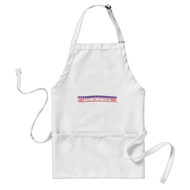 Tablier Joyeux drapeau 4 juillet américain (Devant)