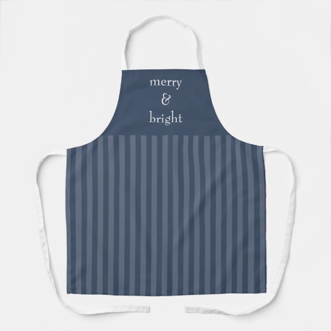 Tablier Joyeux et brillant Noël de la Marine (Recto)