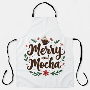 Tablier Joyeux et Mocha Boire Noël Café Noël Noël Noël Noë