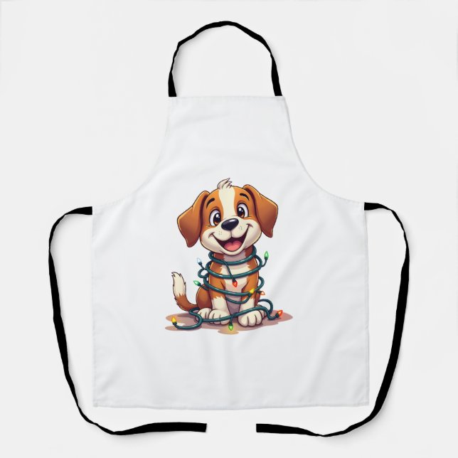 Tablier Joyeux feux Beagles (Recto)
