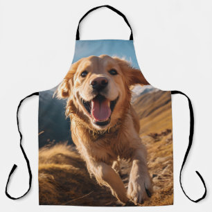 Tablier Joyeux Golden Retriever en cours