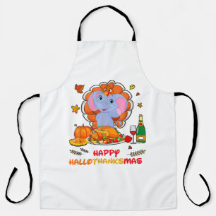 Tablier Joyeux Hallo Elephant Boire Vin Merci Cadeau