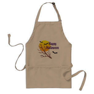 Tablier Joyeux Halloween Chauves-Souris Et La Lune