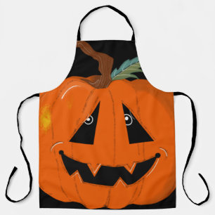 Tablier Joyeux Halloween Citrouille Illustrative Art