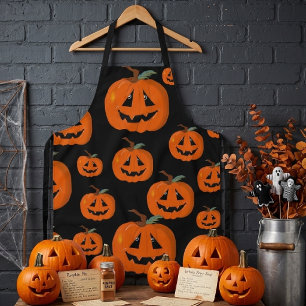 Tablier Joyeux Halloween Citrouille Illustrative Art