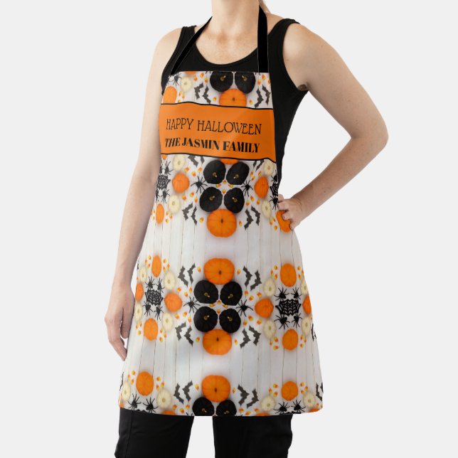 Tablier Joyeux Halloween Citrouille Orange (Insitu)