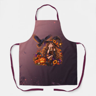 Tablier Joyeux Halloween Magique Petite Sorcière