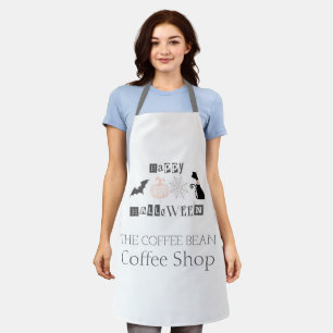 Tablier Joyeux Halloween, tenue de personnel de café d'aut