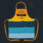 Tablier Joyeux Hanoukka Chanukah Apron avec hébreu<br><div class="desc">Faites sourire votre chef préféré à cet Hanoukka / Chanukah et égayer la fête familiale avec notre Hanoukka / Chanukah personnalisé moderne Apron. Menorah, Dreidels, & Stars... Symboles de l'Hanoukka juive - donnez à ce tablier un look professionnel de marque. Tout le texte en anglais est modifiable ! Ce hashster...</div>