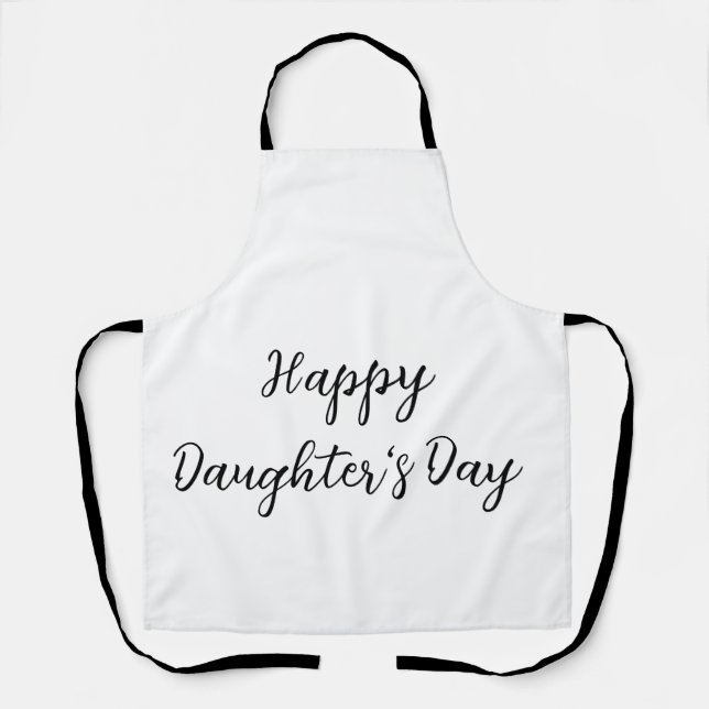 Tablier Joyeux jour de filles si.ple minimum ajouter le no (Recto)