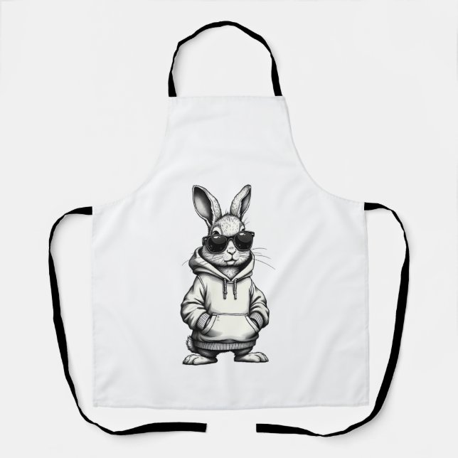 Tablier joyeux jour de pâques lapin de pâques garçons enfa (Recto)