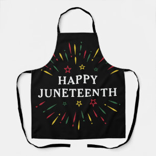 Tablier Joyeux Junetdix fêter l'indépendance noire