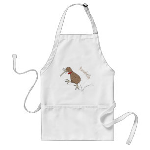Tablier Joyeux kiwi de saut avec dessin de cravate arc
