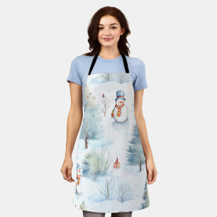 Tablier Joyeux Motif des Snowmen
