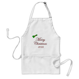 Tablier Joyeux Noël 2024 Customisé Parties scintillant Apr