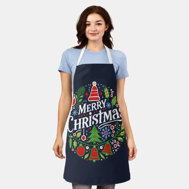 Tablier Joyeux Noël 3 (Porté)