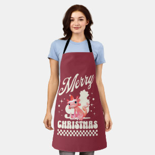 Tablier Joyeux Noël Axolotl Mignon Noël