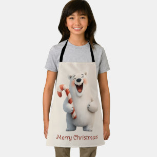 Tablier Joyeux Noël Dessin Ours Polaire Mignon